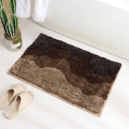 Luxe Home International Ruffle Rectangular Floor Rug 3 X 5 Ft Colour Mocka