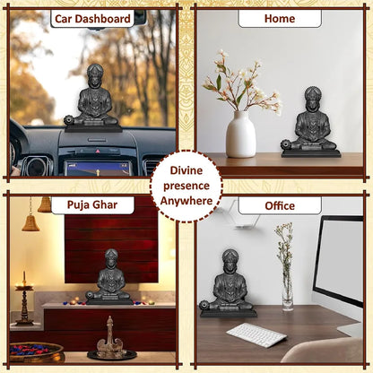 Jd Fresh 4.5 Inch Bajrangbali Statue with Gada - Black
