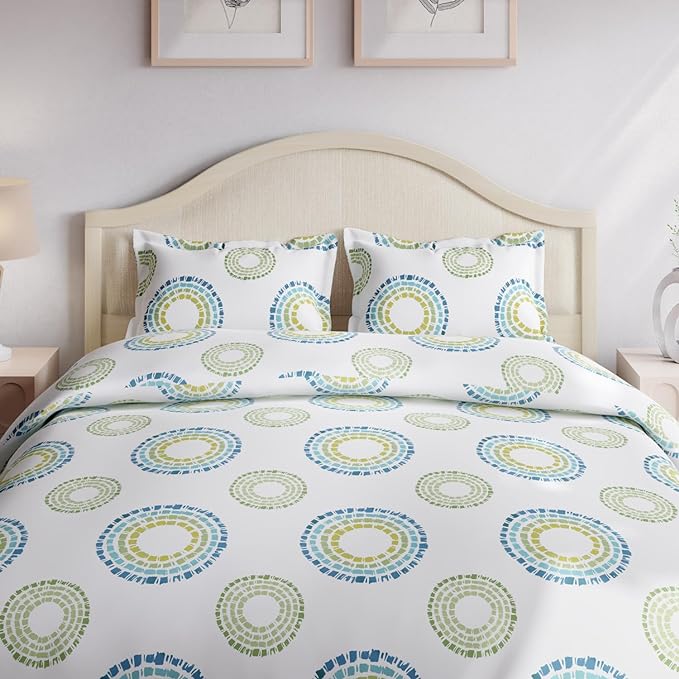 Haus & kinder Cotton Queen Size Bedsheet For Double Bed (90 X 100 Inches) With 2 Pillow Covers | 144 Tc Bed Sheet