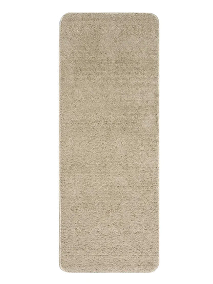 Saral Home Solid Neo Shaggy Yarn Durable & Washable Multipurpose Runner Colour Beige