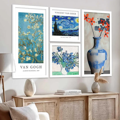 Kotart Decorative Modern Big Size Wall Art Home Dacor Abstract Painting poster With Frame Set of 4 Art1