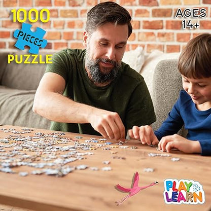 Funskool Flamingo Sunset Jigsaw Educational 1000 Pieces Puzzle