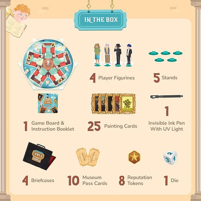 Bloomingo Board Game - Frame the Fake | Thrilling Art Heist Adventure Game for Kids & Adults