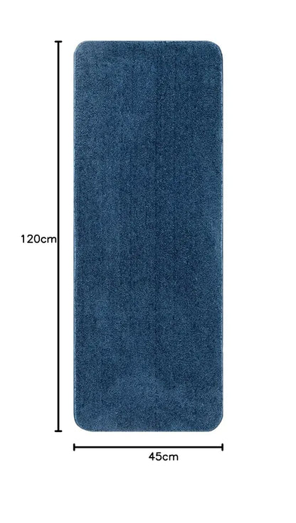 Saral Home Solid Neo Shaggy Yarn Durable & Washable Multipurpose Runner Colour Blue