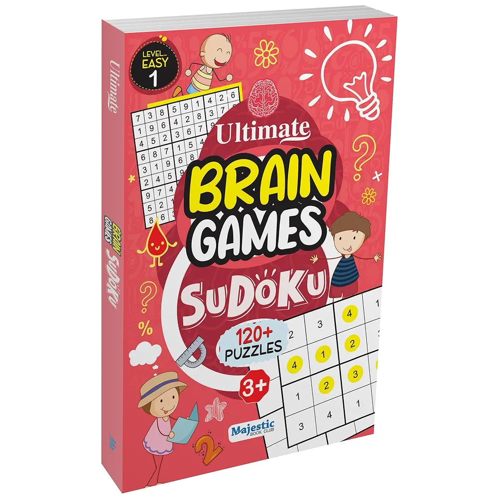 Sudoku Level 1 Easy for Kids  - Ultimate Brain Games: 120+ Simple Brain-Boosting Puzzles for Young Minds - | The Book Tree Books