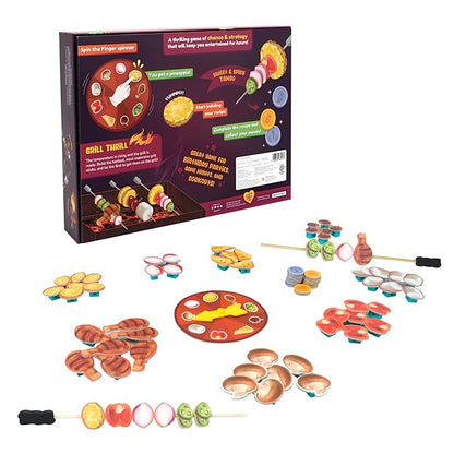 Bloomingo Board Game - Grill Thrill | Fun & Engaging Grilling Culinary Game | Make Fun Grill Recipies Culinary Creativity