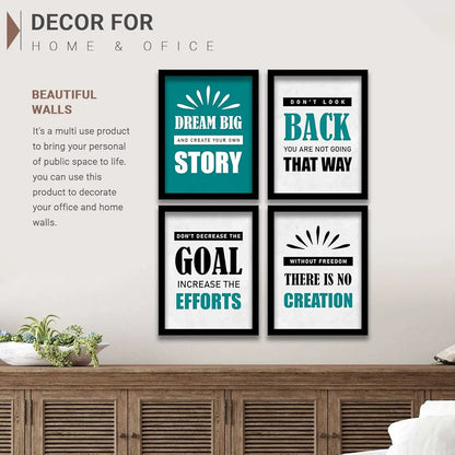 Kotart Dream Big Framed Posters for Living Room Wall Decor