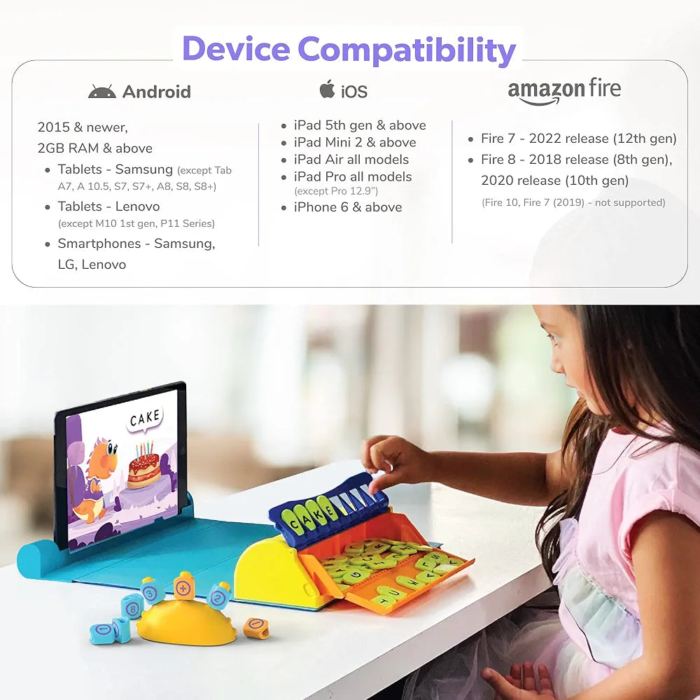 PlayShifu Plugo Learners Pack AR-Powered STEM Toys for Kids - Math Learning Kit and Alphabet Tiles Game Set with 15 Interactive Games and 500+ Fun Learning Levels 