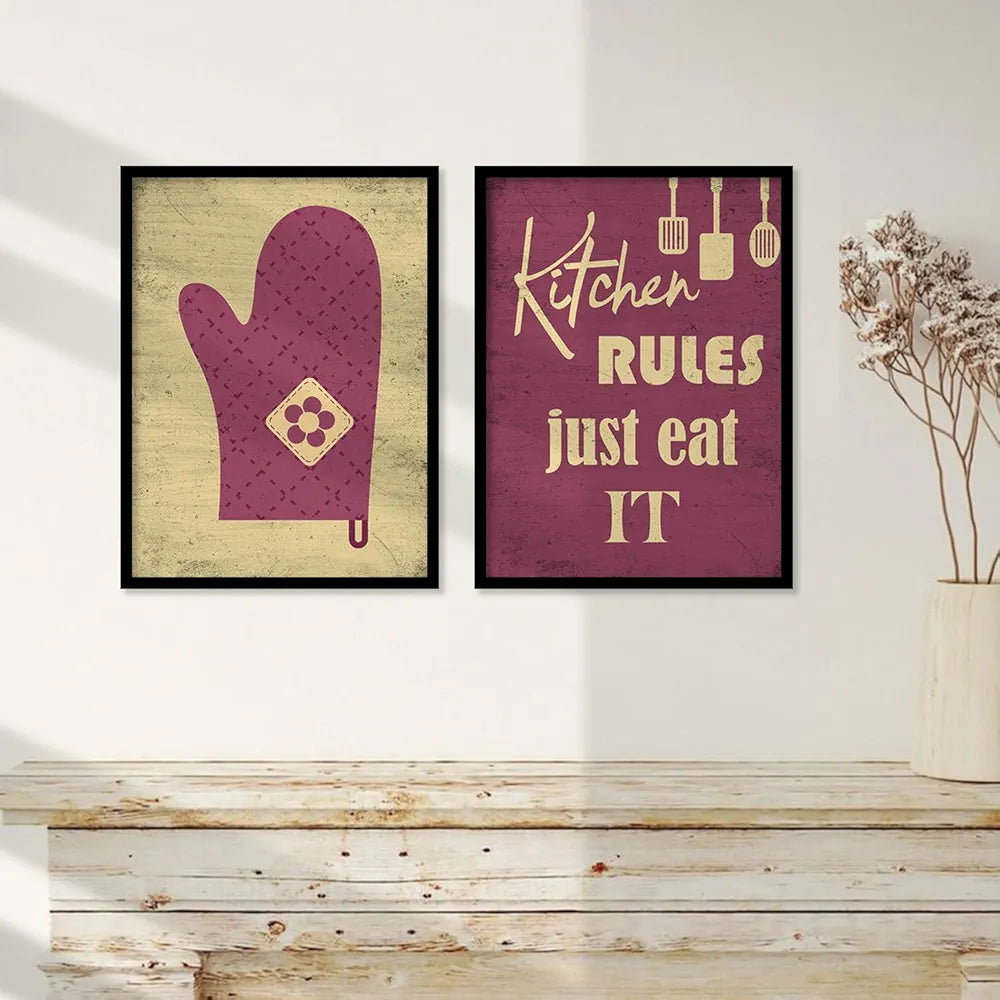 Kotart Restaurant Quotes Framed Posters for Kitchen Wall Decoration Kitchen 11