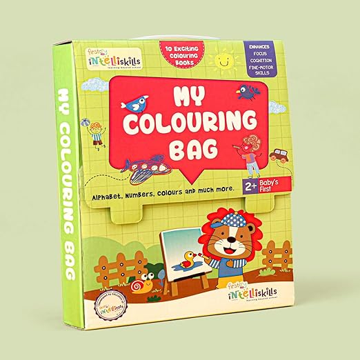 Firstcry Intelliskills My Colouring Book Set of 10 | Early Learning Books | 80 Pages
