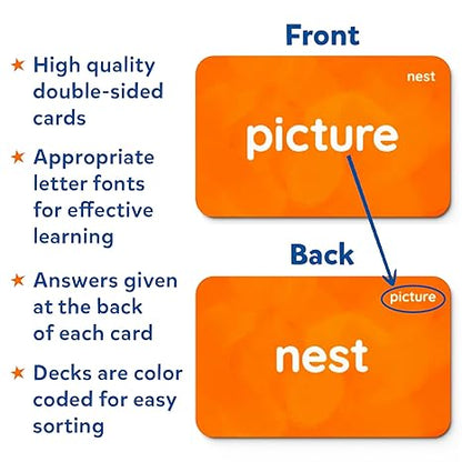 Skillmatics Flash Cards 500 Sight Words for Preschool (Pre-K) Kindergarten 6 Unique Games