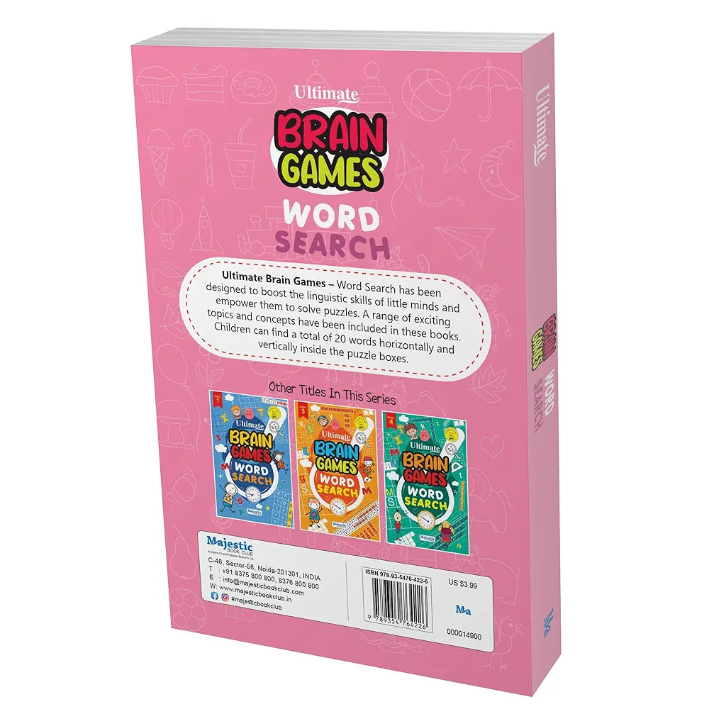 Word Search Grade 2 for Kids  - Ultimate Brain Games: 120+ Exciting Word Puzzles to Enhance Linguistic Abilities - | The Book Tree Books
