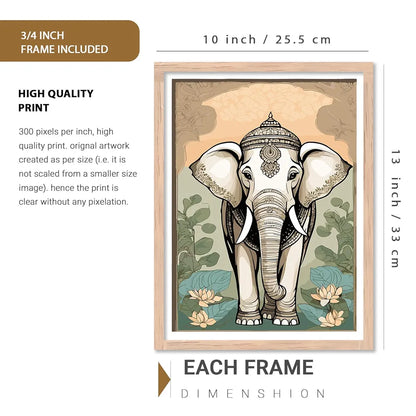 kotart Traditional Indian Inspired Wall Art Prints for Home and Office Decor C