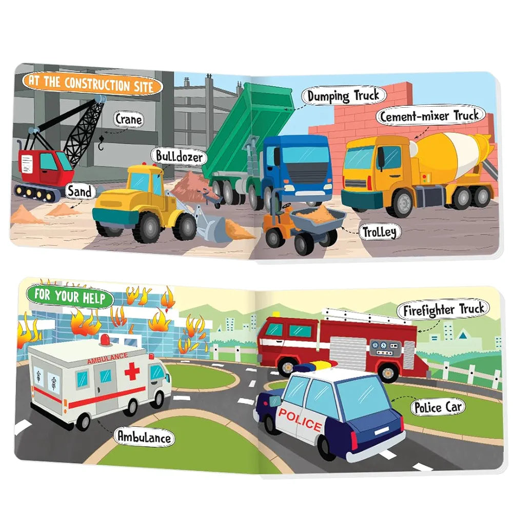 The Book Tree Picturepedia of Vehicles I Board Book for Kids Age 2+ I Bright & Colourful Pictures I Easy-to-Read Word Labels I Builds Vocabulary I Early Learning Picture Books for Children by Majestic Book Club