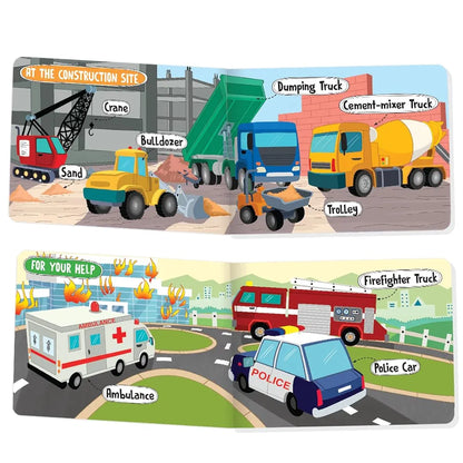 The Book Tree Picturepedia of Vehicles I Board Book for Kids Age 2+ I Bright & Colourful Pictures I Easy-to-Read Word Labels I Builds Vocabulary I Early Learning Picture Books for Children by Majestic Book Club