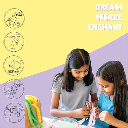 Kalakaram Diy Lace Dream Catcher Making Kit | Create a Stunning Magical Lacey Dream Catcher Using Wooden Ring | Activity Kit for Kids