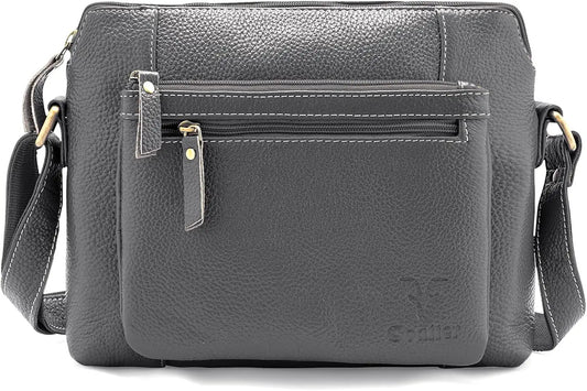 Goatter Genuine Leather 9" Inch Sling Cross-Body Bag For Women's