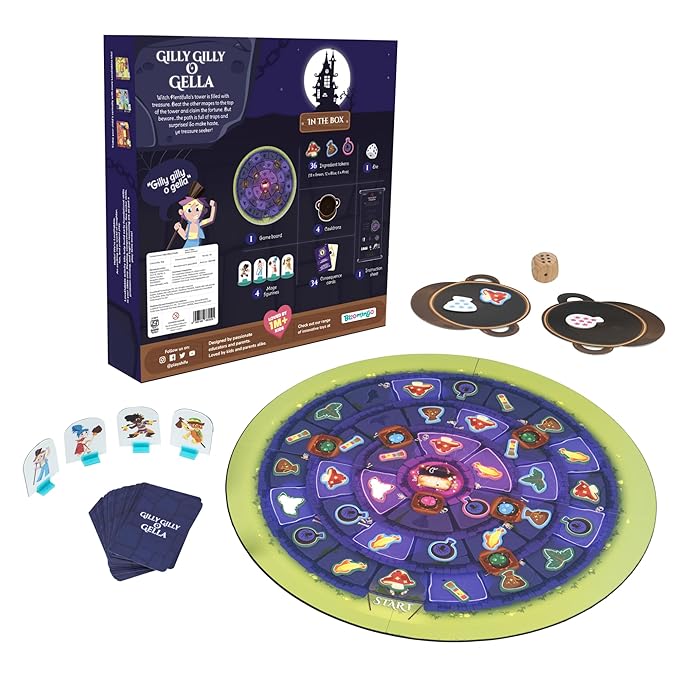 Bloomingo Board Game - Gilly Gilly O Gella | Magical Adventure Game for Kids & Adults