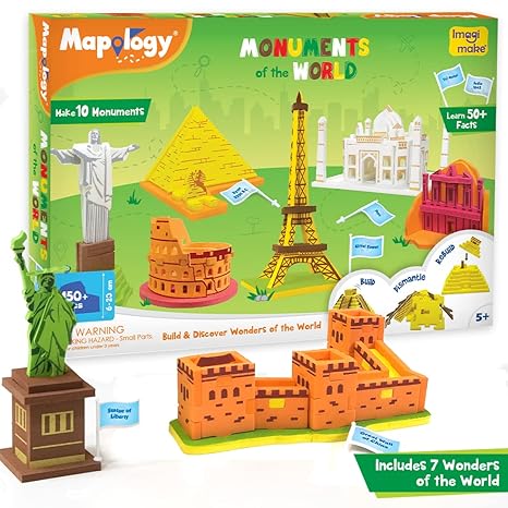 Imagimake Mapology Monuments of The World Educational Toy and Learning Aid Puzzles for Kids