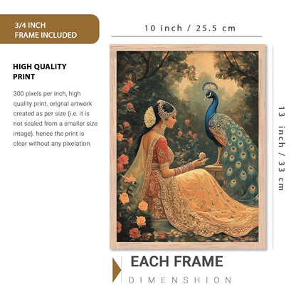 Kotart Madhubani Traditional Indian Wall Art Framed Art 1