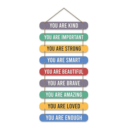 Artvibes Positive Quotes Mdf Wooden Wall Hanging for Home Livingroom Art Items | Home Decor Items