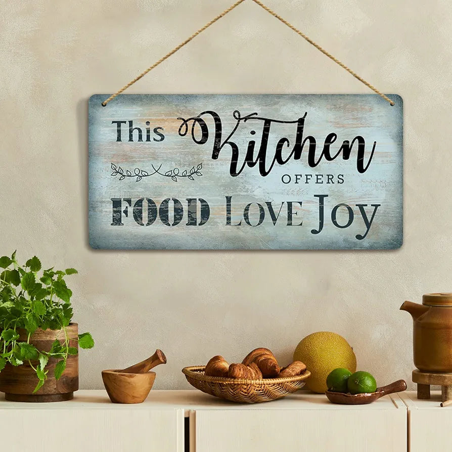 kotart MDF Wall Hanging Home Decor Items for Kitchen Cafe Restaurant Bar 1