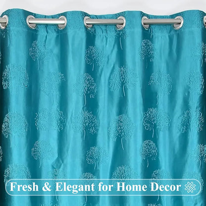 Fresh From Loom Window Curtains 5 Feet Long High Tenacity Yarn Polyester Punch Curtains Premium