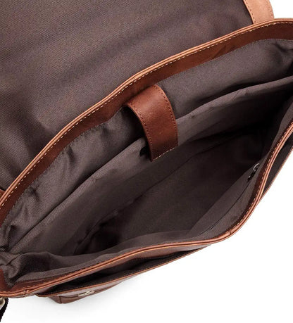 WildHorn Leather 13 inch Laptop Messenger Bag for Men I Padded Laptop Compartment I Adjustable Strap I Dimension: L- 14inch H- 10.5 inch W- 3.5inch