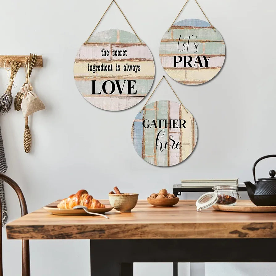 Kotart Wooden Wall Hanging Home Decor Items Secret Ingredient is Always Love