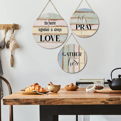 Kotart Wooden Wall Hanging Home Decor Items Secret Ingredient is Always Love