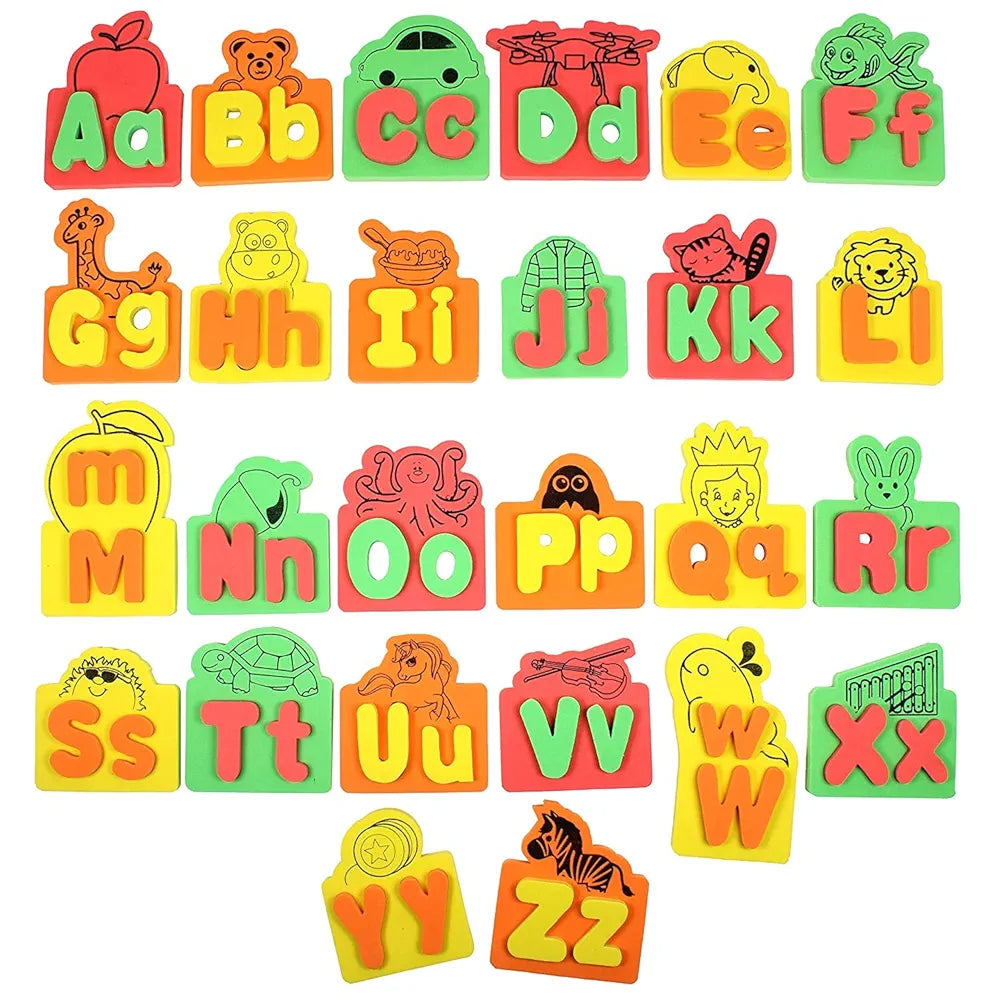 Butterfly EduFields ABCD Alphabets Learning Toys for Kids 3 to 5 Years, Self-Correcting Puzzle, Capital Letters & Associated Objects- Soft, Safe & Durable Foam