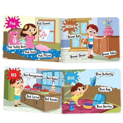 The Book Tree Picturepedia of Colours I Board Book for Kids Age 2+ I Bright & Colourful Pictures I Easy-to-Read Word Labels I Builds Vocabulary I Early Learning Picture Books for Children by Majestic Book Club