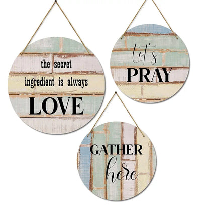 Kotart Wooden Wall Hanging Home Decor Items Secret Ingredient is Always Love