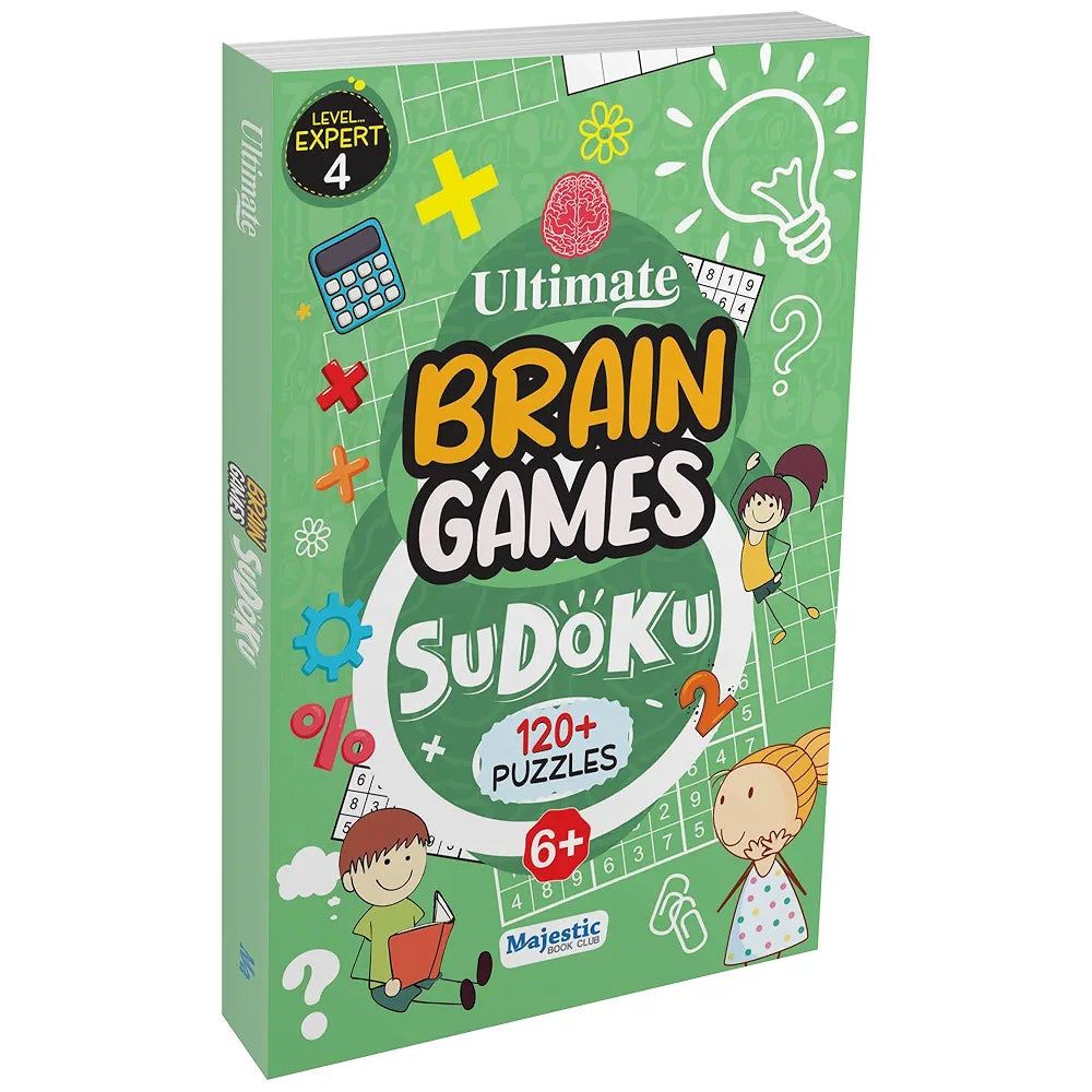 Sudoku Level 4 Expert for Kids  - Ultimate Brain Games with 120+ Complex Puzzles for Ultimate Brain Development in children - | The Book Tree Books