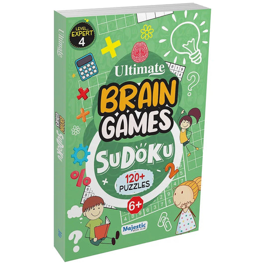 Sudoku Level 4 Expert for Kids  - Ultimate Brain Games with 120+ Complex Puzzles for Ultimate Brain Development in children - | The Book Tree Books