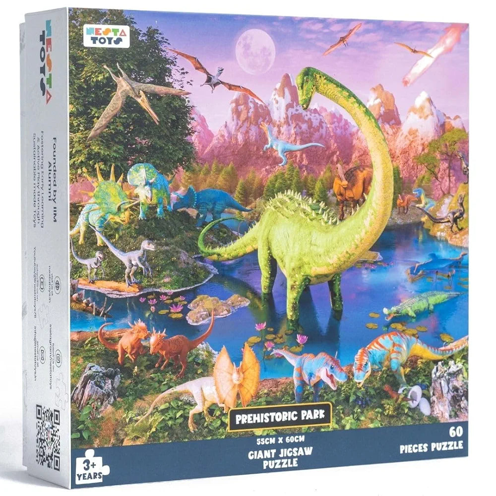 NESTA TOYS - Floor Puzzle & Game - Prehistoric Park, Jigsaw & Toddler Puzzles, Educational Toy, Gifts for Boys & Girls Ages 3, 4, 5, 6, 7 