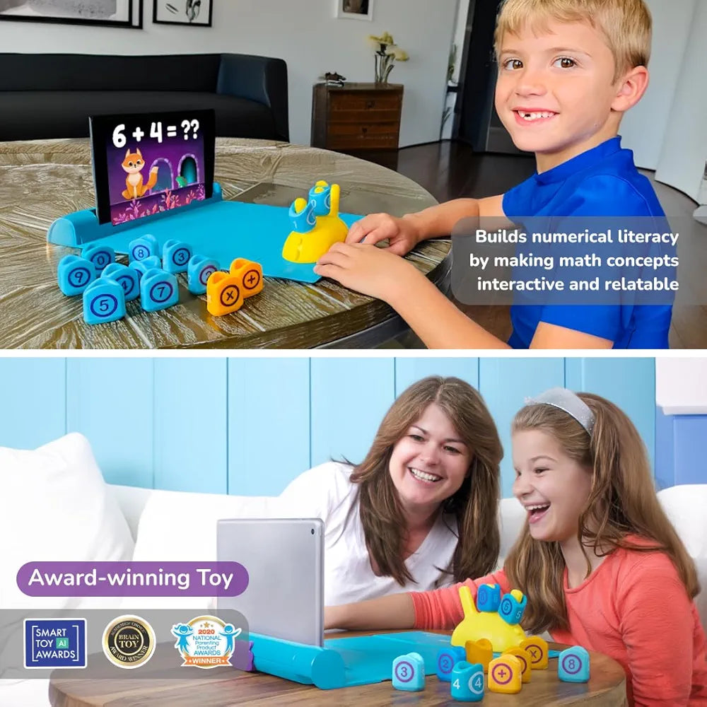 PlayShifu Plugo Count AR-Powered Math STEM Toy with Numbers and Arithmetic Operators for Kids - 250+ Story-Based Interactive Math Challenges Fun Learning, Interactive Game 
