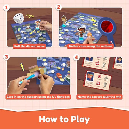 Bloomingo Board Game - Detective on Duty | Thrilling Detective Adventure for Kids & Adults
