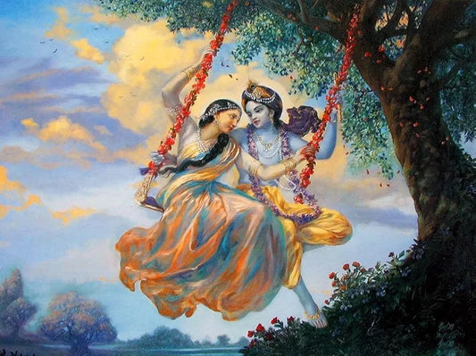 TREXEE Sri Radhe Krishna DIY Paint by Numbers Kit for Kids Adults Beginner, DIY Acrylic Oil Painting On Canvas PNB DIY Radha Krishna Painting by Number 
