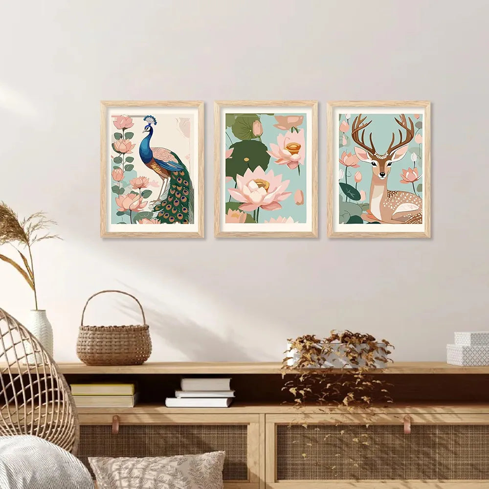 Kotart Traditional Indian Inspired Wall Art Prints for Home and Office Decor A