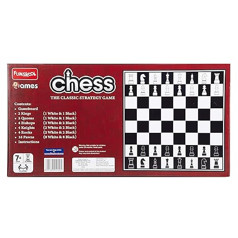 Funskool Games, Black And White Chess Board Set Strategy Game