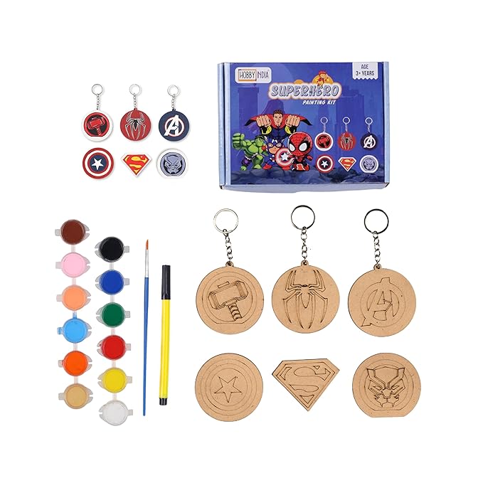Hobby India Super-hero Painting Kit's