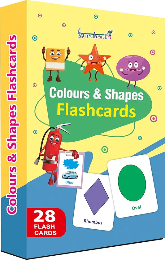 Gurukanth® Premium Colours & Shapes Flash Cards for Kids Early Learning | Easy & Fun Way of Learning 1 Year to 6 Years Babies Smart Toys