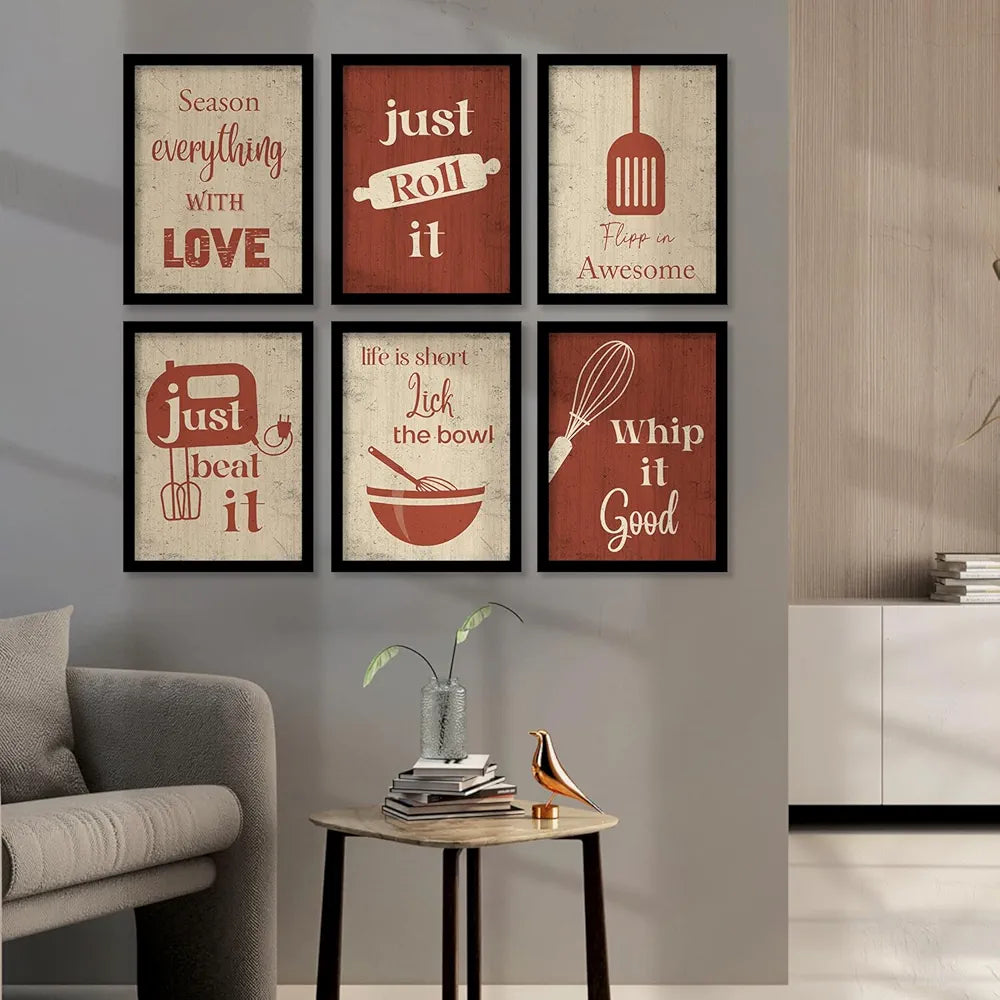 Kotart Restaurant Quotes Framed Posters for Kitchen Wall Decoration Kitchen 7