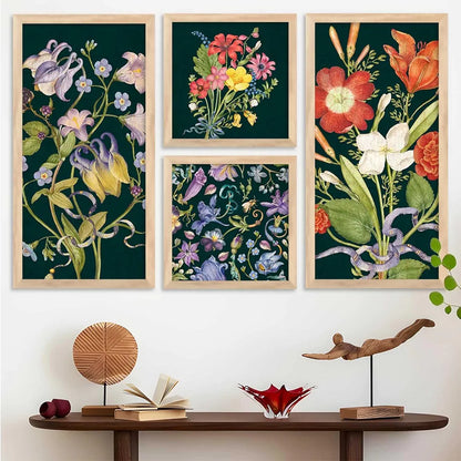 Kotart Home Dacor Abstract Painting Decorative Modern Big Size Wall Art poster With Frame Digital Reprint Engineered Wood Set of 4 Art5