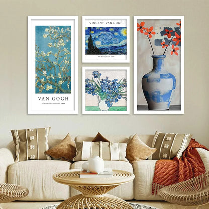 Kotart Decorative Modern Big Size Wall Art Home Dacor Abstract Painting poster With Frame Set of 4 Art1