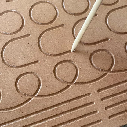 Mini Leaves Wooden Pattern Tracing Board | Beginner tracing Board for Kids 2+ Years | Hand Writing Practice Board 4 Patterns