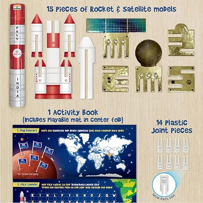 Imagimake Mapology Mangalyaan Isro Rocket Model & Satellite Educational Toys 3D Puzzles