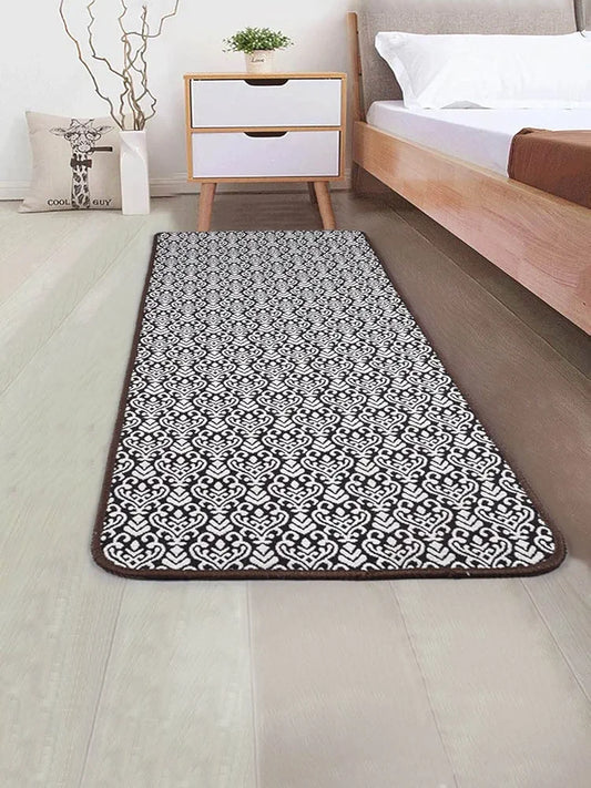 Saral Home Fleur Designer Soft Cotton Durable & Washable Multipurpose Runner Colour Multicolour