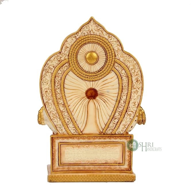 Indicast 7" Inch Maharaj Kuber Lord of Treasure Wealth Painting Idol Decorative Showpiece Handcrafted Kuber Ji Murti